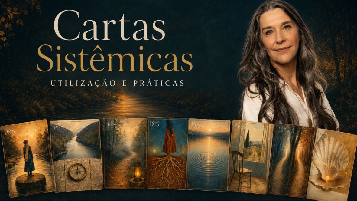 Cartas escuras com bordas douradas sobre veludo azul